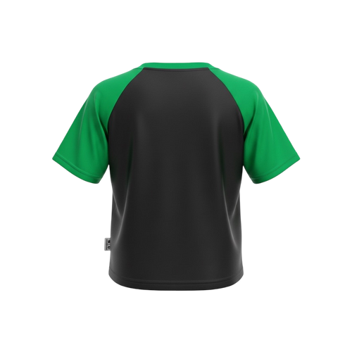 HEROES Black Raglan Crop Top Greatness Clothing Shop