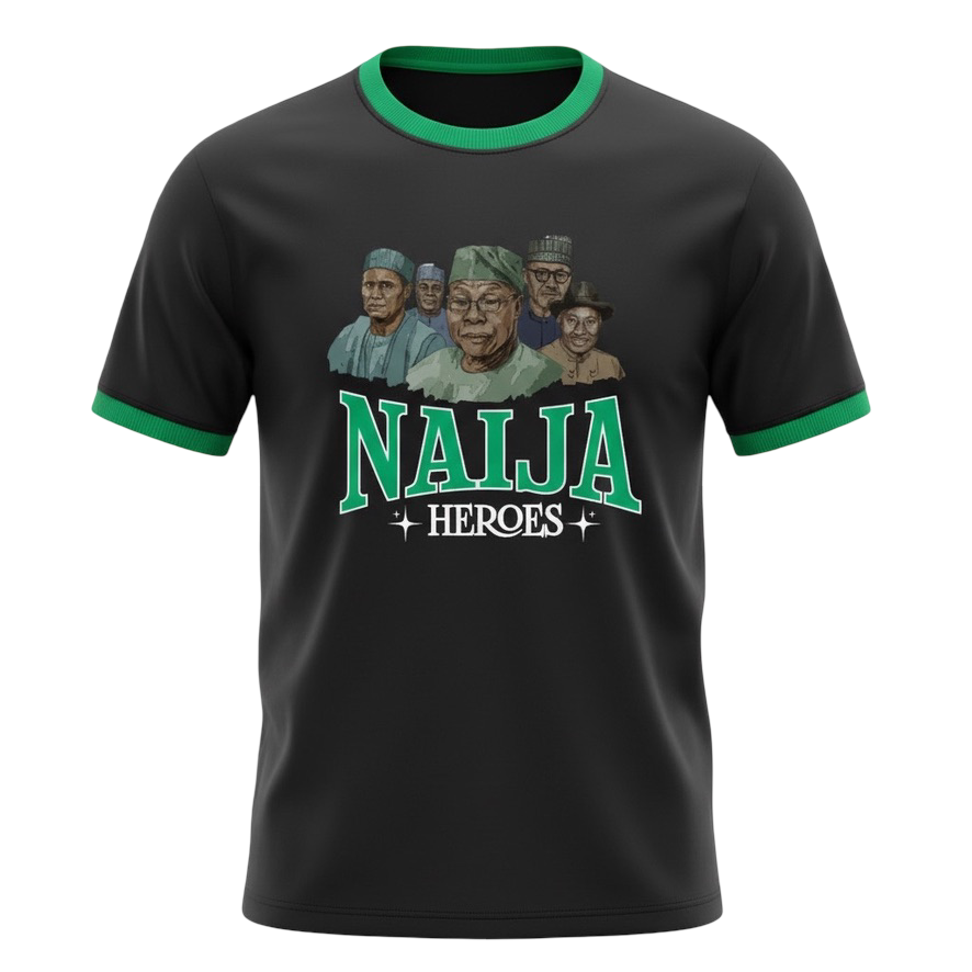 HEROES Black T-shirt Greatness Clothing Shop